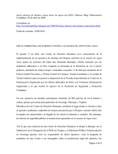 Inicia ofensiva de Sabines contra bases de apoyo del EZLN