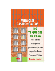 miércoles gastronómicos