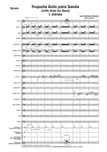 Page 1 Pequeña Suite para `Banda (Little Suite for Band) I` jntpal`a