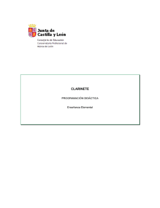 clarinete - Conservatorio Profesional de Música de León