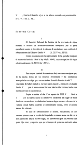 Emilio Eduardo s/psa de abuso sexual con penetración SCV 188, L