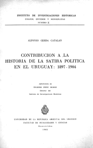 contr.ibucion a ,la historia de la satira politica en el uruguay: 1897