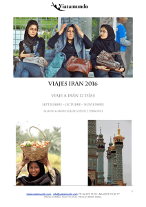 Viajes Ir&aacute;n 2016 Viaje a Ir&aacute;n regular 12 d&iacute;as Septiermbre a Noviembre