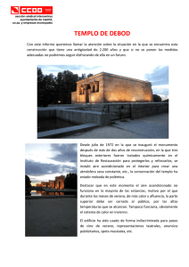 Informe Templo Debod - CCOO en el Ayuntamiento de Madrid