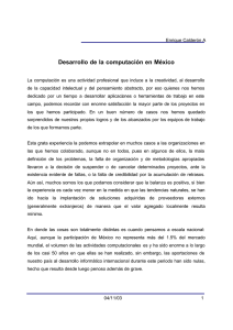 Desarrollo de la computación en México
