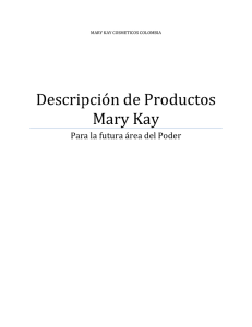 Descripción de Productos Mary Kay