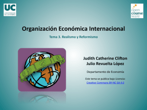 Organización Económica Internacional. Tema 3. Realismo y