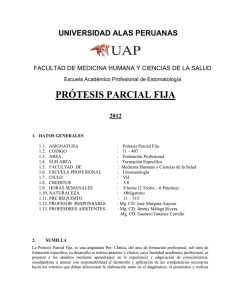 prótesis parcial fija - Universidad Alas Peruanas