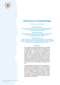 Adicciones de Anestesiología - Universidad Complutense de Madrid