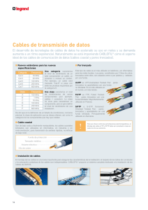 Cables de transmisión de datos
