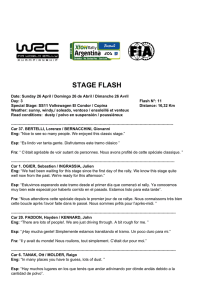 stage flash - Rally Argentina