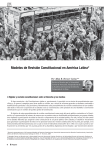 Modelos de Revisión Constitucional en América Latina*