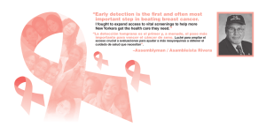 “Early detection is the first and often most important step in beating