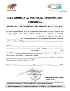 elecciones a la asamblea nacional 2015