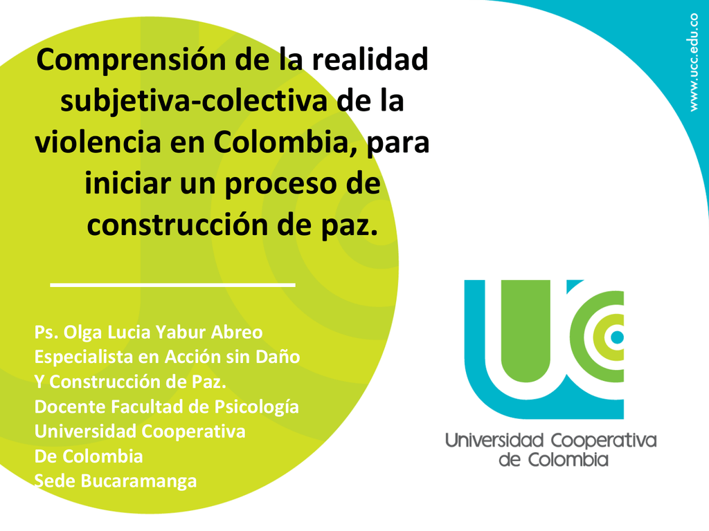 Comprensi n De La Realidad Subjetiva