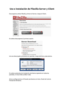 uso e instalación filezilla server y client