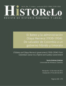 El Bateo y la administración Olaya Herrera (1930