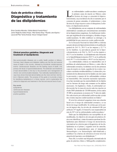 Diagnóstico y tratamiento de las dislipidemias