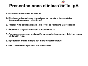 Presentaciones clínicas de la IgA