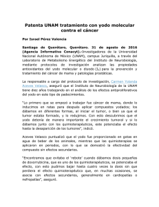 Patenta UNAM tratamiento con yodo molecular