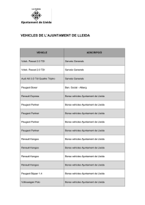 Document PDF: Vehicles de l`Ajuntament de Lleida