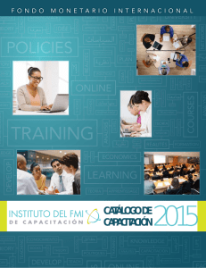 instituto del fmi : catálogo de capacitación 2015