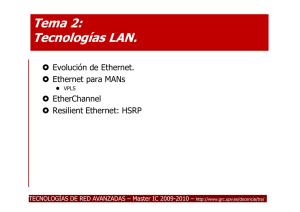 Tecnologías LAN.