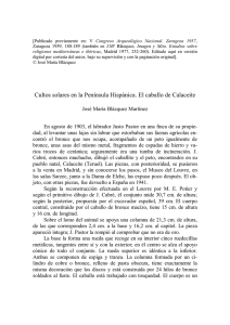 pdf Cultos solares en la Península Hispánica. El caballo de