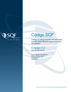 Código SQF - Safe Quality Food Institute