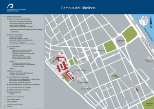 Mapa del Campus del Obelisco actualizado