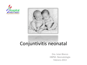 Conjuntivitis neonatal