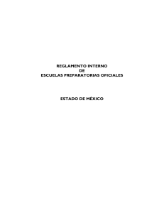 Reglamento Interno Escuelas Preparatorias Edo. M&eacute;xico