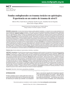 Sondas endopleurales en trauma torácico no