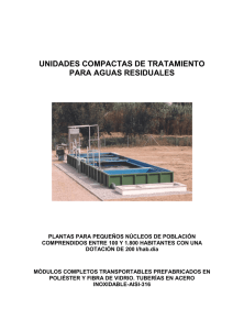 unidades compactas de tratamiento para aguas