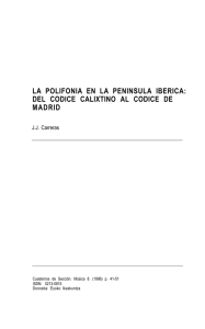 La polifonía en la Peninsula Ibérica : del Códice Calixtino al Códice