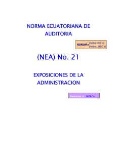(NEA) No. 21 - Colegio de Contadores Bachilleres y Públicos del