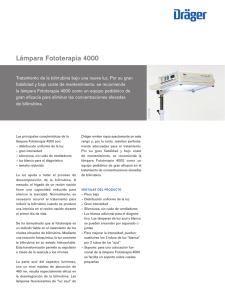 Lámpara Fototerapia 4000