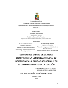 estudio del efecto de la fibra dietética en la longaniza chilena