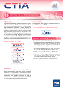 Certified TIA 942 Internal Auditor