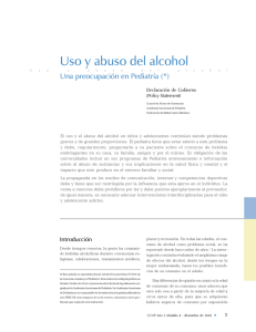 Uso y abuso del alcohol - Sociedad Colombiana de Pediatría
