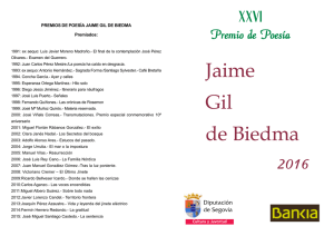 XXVI PREMIO DE POESIA "JAIME GIL DE BIEDMA"