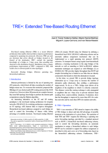 TRE+: Extended Tree-Based Routing Ethernet