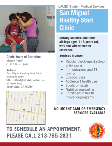 San Miguel Healthy Start Clinic