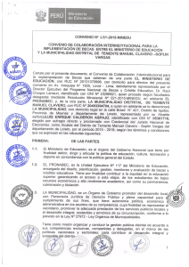 Ministerio de Educación CONVENIO N° 680-2015
