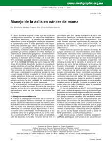 Manejo de la axila en cáncer de mama