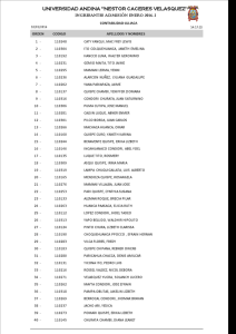 Page 1 Page 2 UNIVERSIDAD ANDINA "NE STGR CACERES