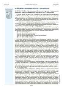 DECRETO 317/2015, de 15 de diciembre, del Gobierno de Aragón