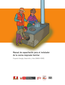 Manual de capacitación para el instalador de la cocina mejorada