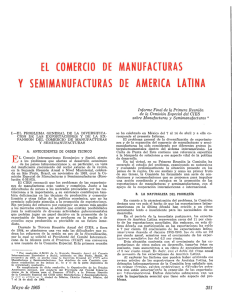 el comercio de manufacturas. y semimanufacturas de america latina