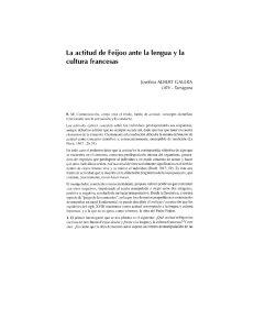 La actitud de Feijoo ante la lengua y la